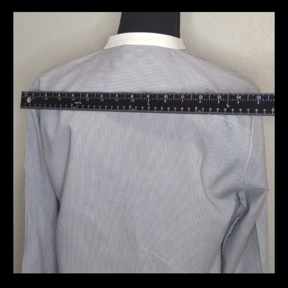 Striped blue and white shirt size 38. Size 6 in US size. - Picture 6 of 9
